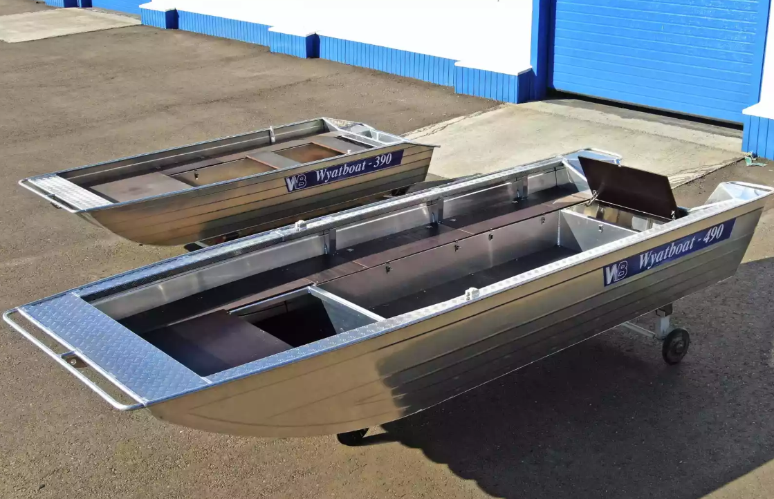 Алюминиевая лодка Wyatboat-490 Jonboat в Шахтах