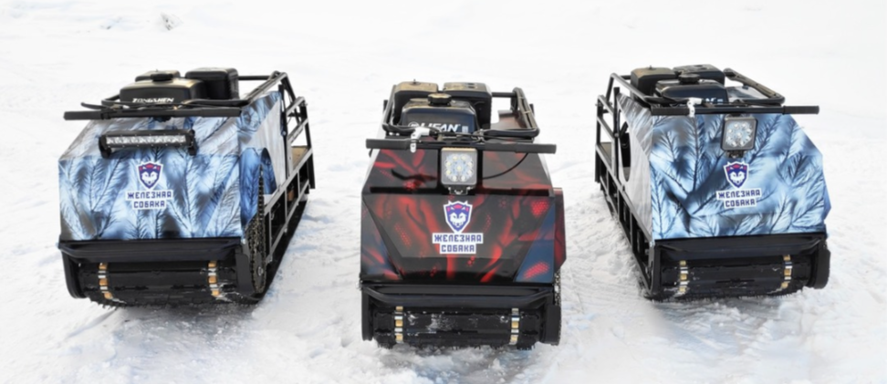 Мотобуксировщик Irondog (Железная собака) M500 15 Камуфляж Охотник в Шахтах