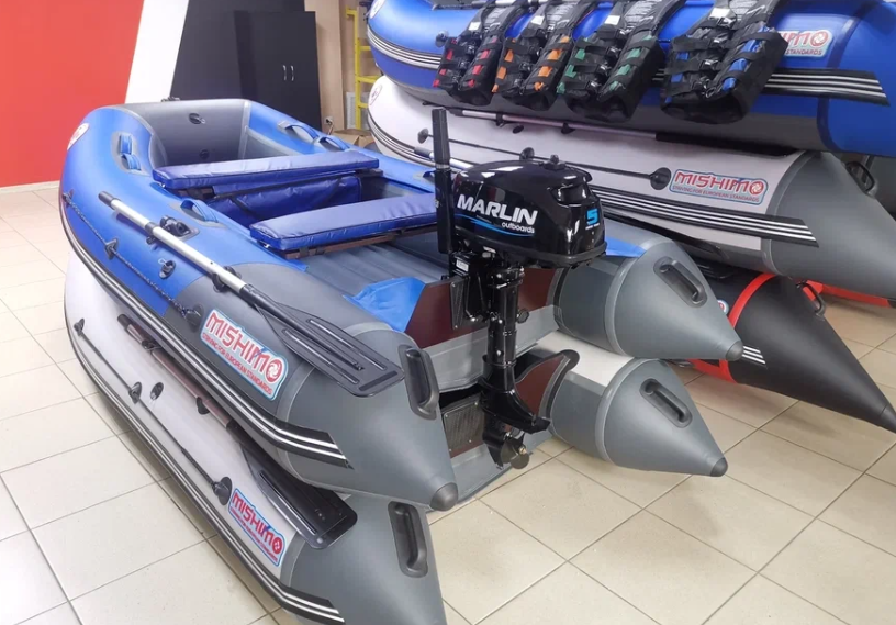 КОМПЛЕКТ ЛОДКА MISHIMO LITE 315 + МОТОР 5л.с в Шахтах