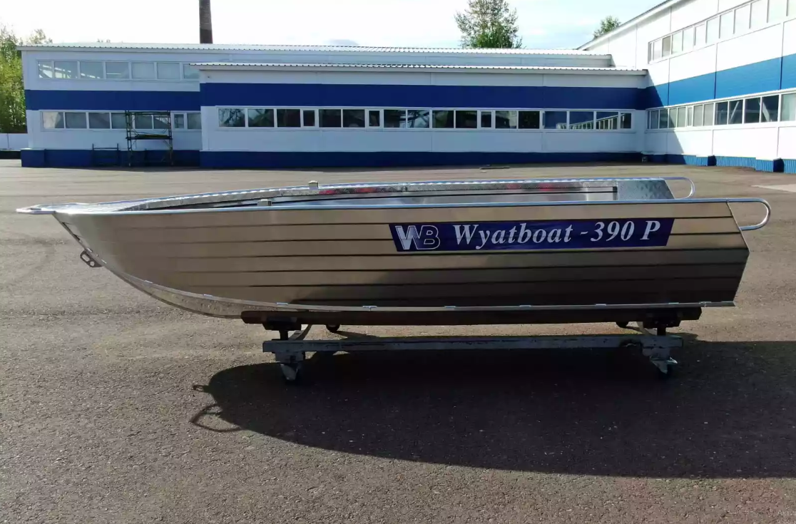 Алюминиевая лодка Wyatboat-390РМ увеличенный борт в Шахтах