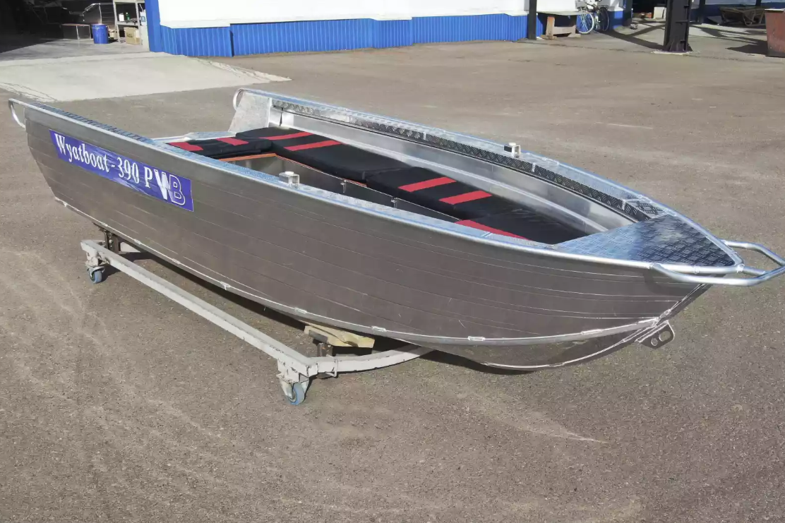 Алюминиевая лодка Wyatboat-390РМ увеличенный борт в Шахтах