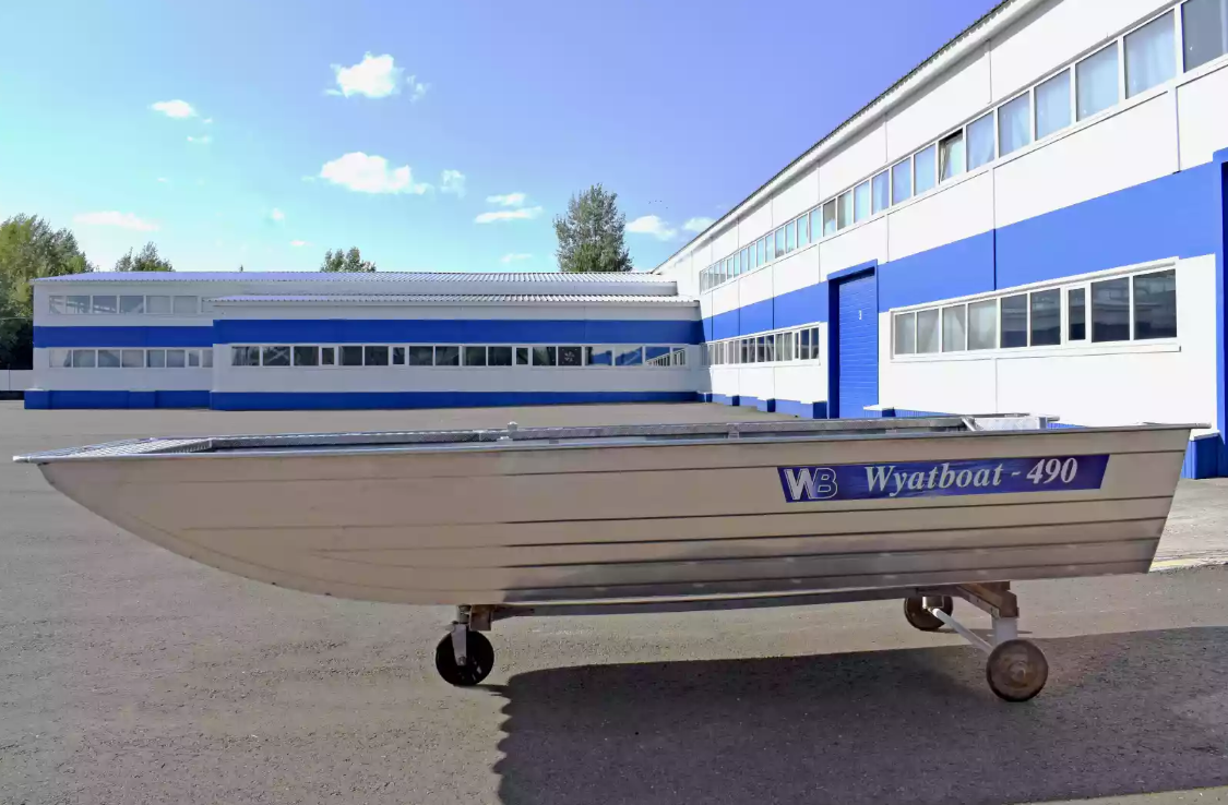 Алюминиевая лодка Wyatboat-490 Jonboat в Шахтах
