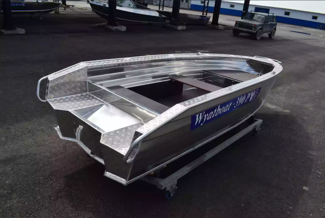 Алюминиевая лодка Wyatboat-390Р Увеличенный борт в Шахтах