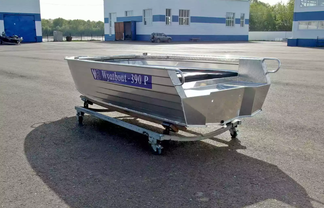 Алюминиевая лодка Wyatboat-390РМ увеличенный борт в Шахтах