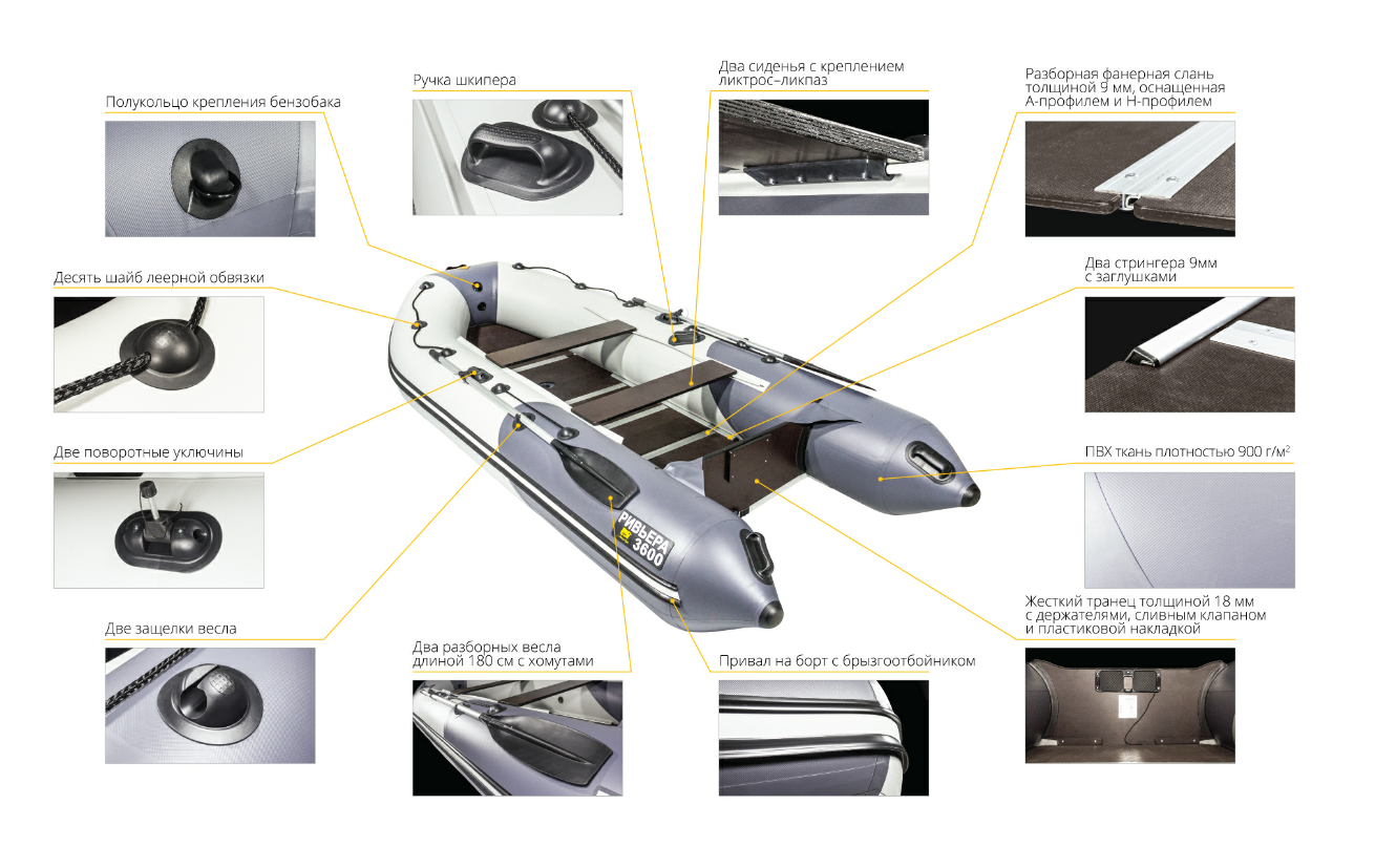 Лодка Ривьера Компакт 3600 СК в Шахтах