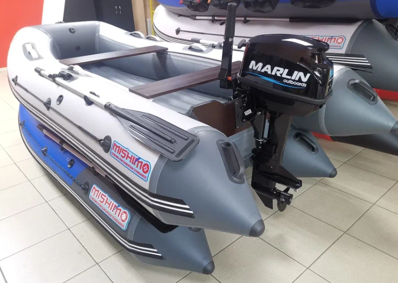 КОМПЛЕКТ ЛОДКА MISHIMO LITE 335 + МОТОР 9,8 Л.С. в Шахтах