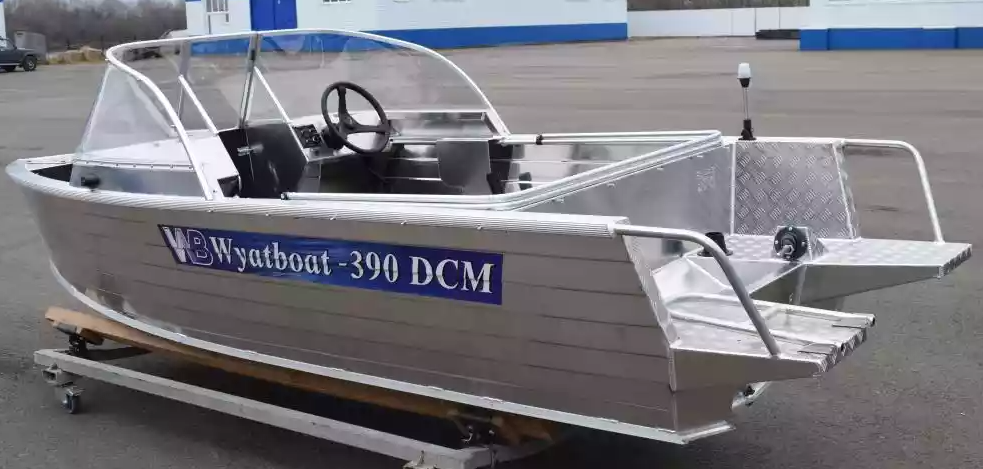 Алюминиевая лодка Wyatboat-390 DCM Увеличенный борт в Шахтах
