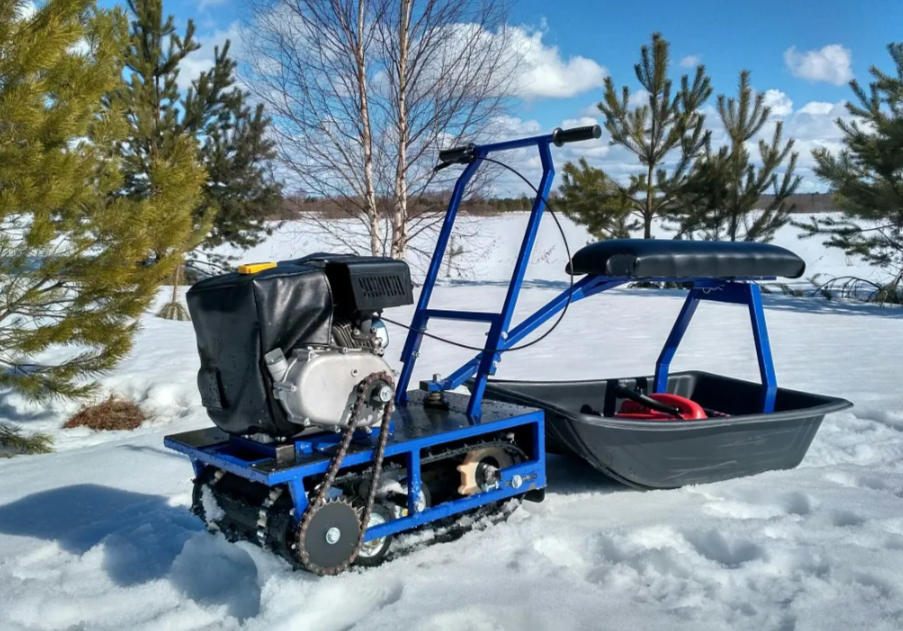 Мини-мотобуксировщик Альбатрос-М с фарой в Шахтах