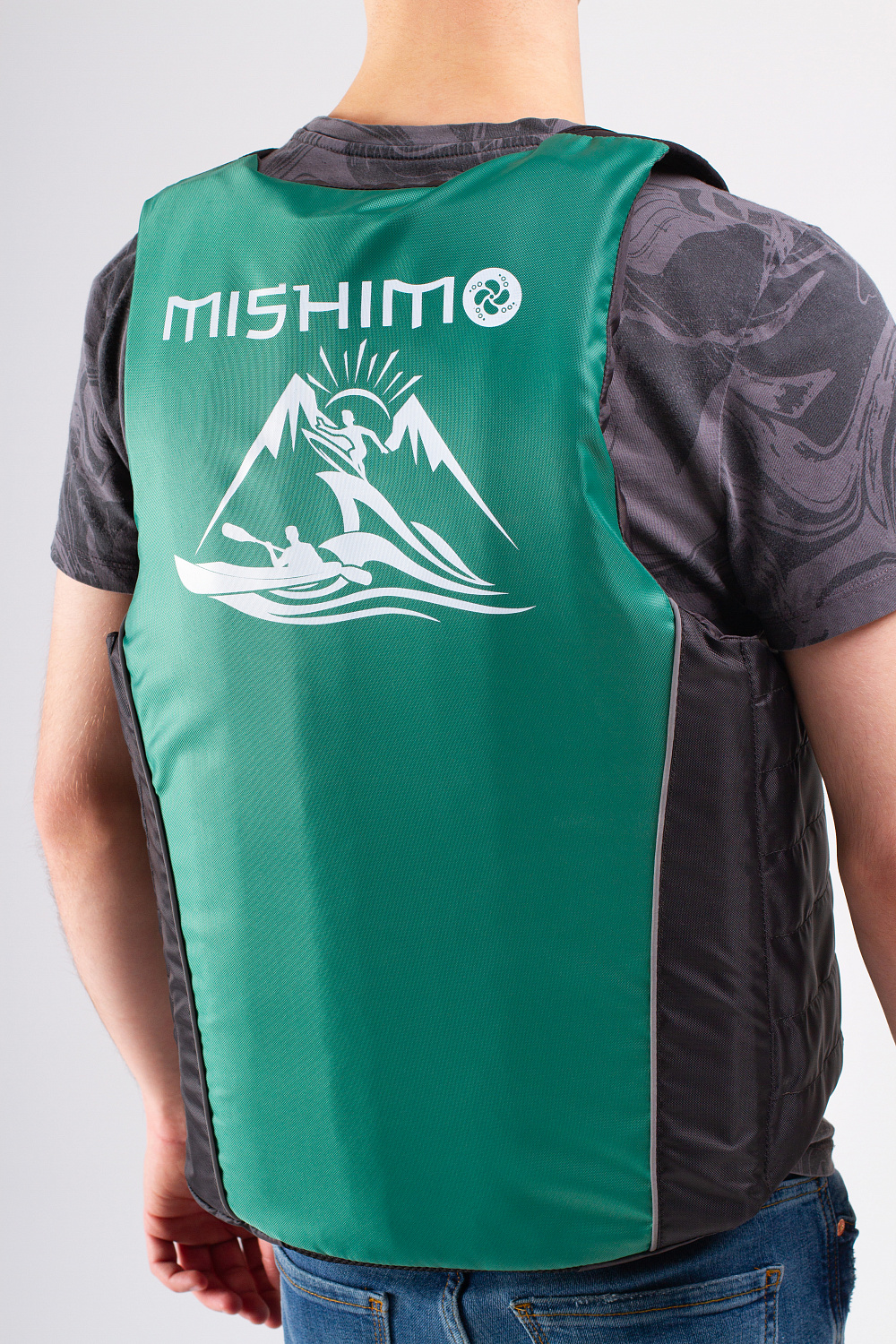 Жилет спасательный MISHIMO PRO Премиум качества Черно-зеленый в Шахтах