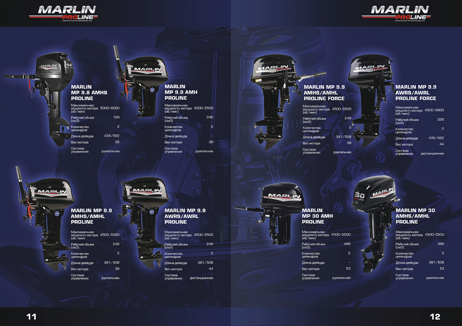 Лодочный мотор MARLIN PROLINE MP 9.9(15) AMHL в Шахтах